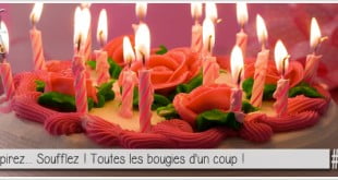 gateau d'anniversaire et bougies pour illustrer l'article PCPL dédié aux traditions du gateau et des bougies pour les anniversaires