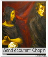 tableau d'eugène Delacroix : Sand écoutant Chopin