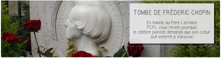 detail de la tombe de frédéric chopin au cimetière du père lachaise à paris pour illustrer l'article pcpl par ci par la dédié à la taphophobie de l'artiste