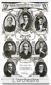 les 8 membres de l'orchestre du Titanic qui ont joué jusqu'au naufrage