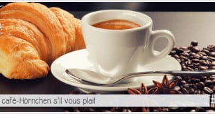 photo d'un café/croissant pour illustrer l'article PCPL sur les origines du croissant, introduit en france par marie-antoinette