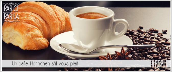 photo d'un café/croissant pour illustrer l'article PCPL sur les origines du croissant, introduit en france par marie-antoinette