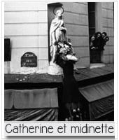 midinette fleurissant sainte catherine rue de clery a paris