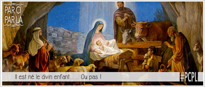 scène de la nativité avec Joseph Marie et l'enfant jesus pour illustrer l'article PCPL dédié au choix du 25 décembre pour Noël
