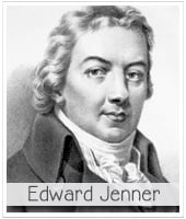 portrait d'edward jenner qui mit au point le vaccin contre la variole la petite verole