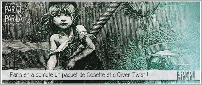 détail de les miserable de victor hugo représentant Cosette pour illustrer l'article PCPL dédié aux miséreux, gagne misère, petits métiers des parisiens du 19ème siècle