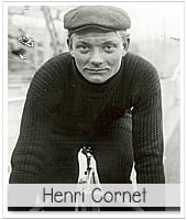 henri cornet, initialement arrivé 5ème au tour de france 1904 qui fut finalement sacré vainqueur après la disqualification de 29 coureurs
