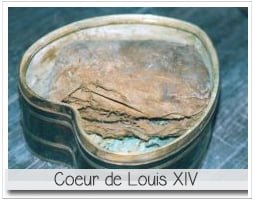 reliquaire contenant le coeur de Louis XIV après embaumement