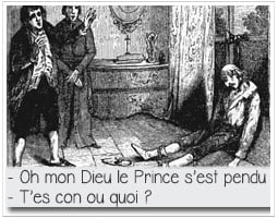 gravure représentant la mort du dernier prince de Condé à l'origine de l'énigme de saint-leu