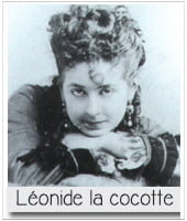 portrait de leonide leblanc, cocotte parisienne célèbre, maitresse de Georges Clémenceau et Henri d'orleans duc d'aumale
