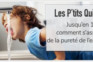 petit garçon buvant de l'eau pour illustrer le petit quizz PCPL dédié aux truites du bassin de Montsouris à Paris