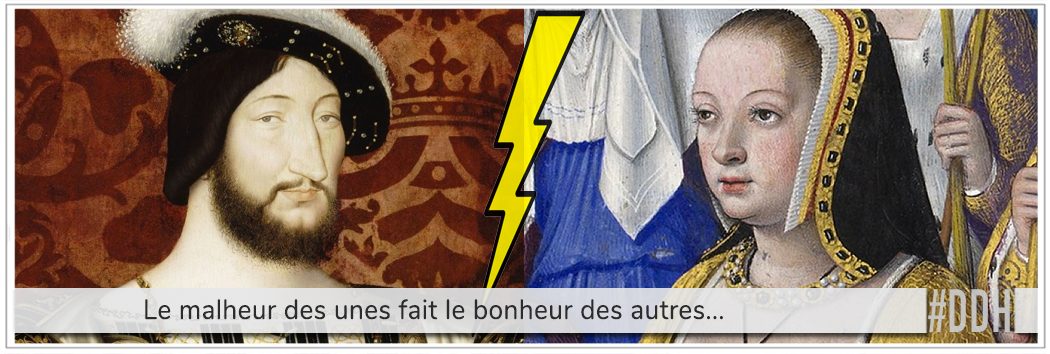 portaits de François 1er et Anne de bretagne pour illustrer l'article drôle d'Histoire dédié au couronnement du Roi