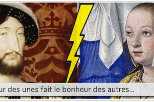 portaits de François 1er et Anne de bretagne pour illustrer l'article drôle d'Histoire dédié au couronnement du Roi